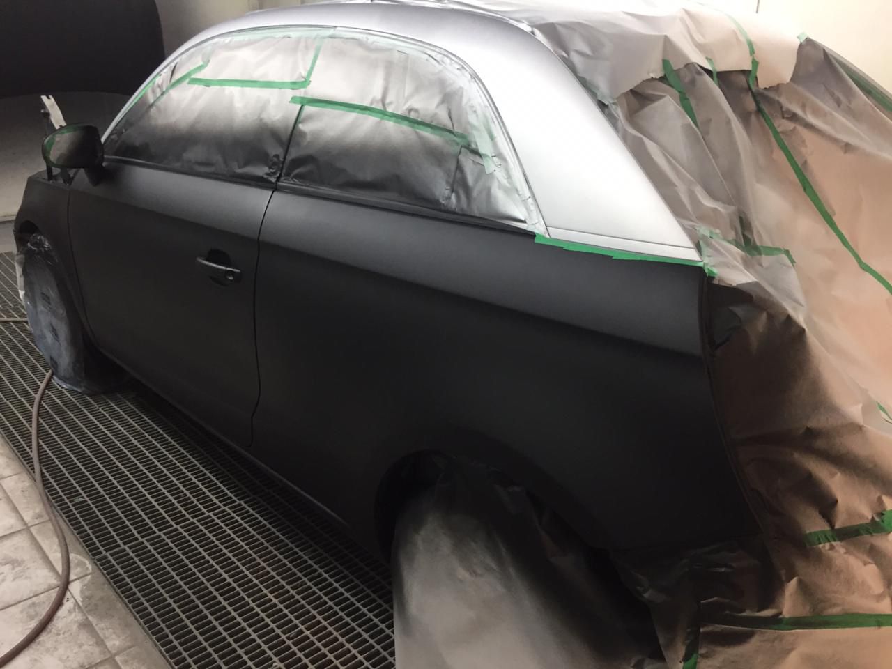Trabajo de pintura en proceso