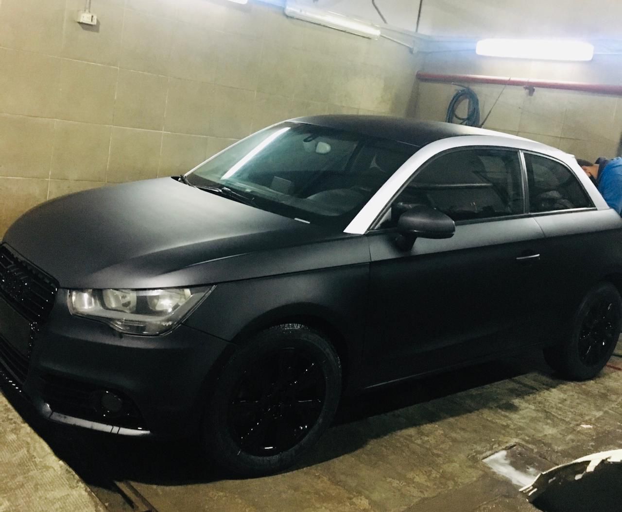 Pintura completa Audi negro mate